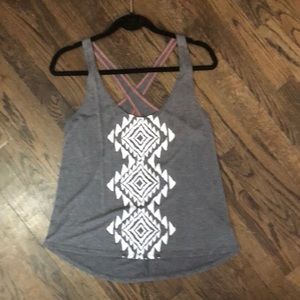Billabong Size Small Grey Aztec tank